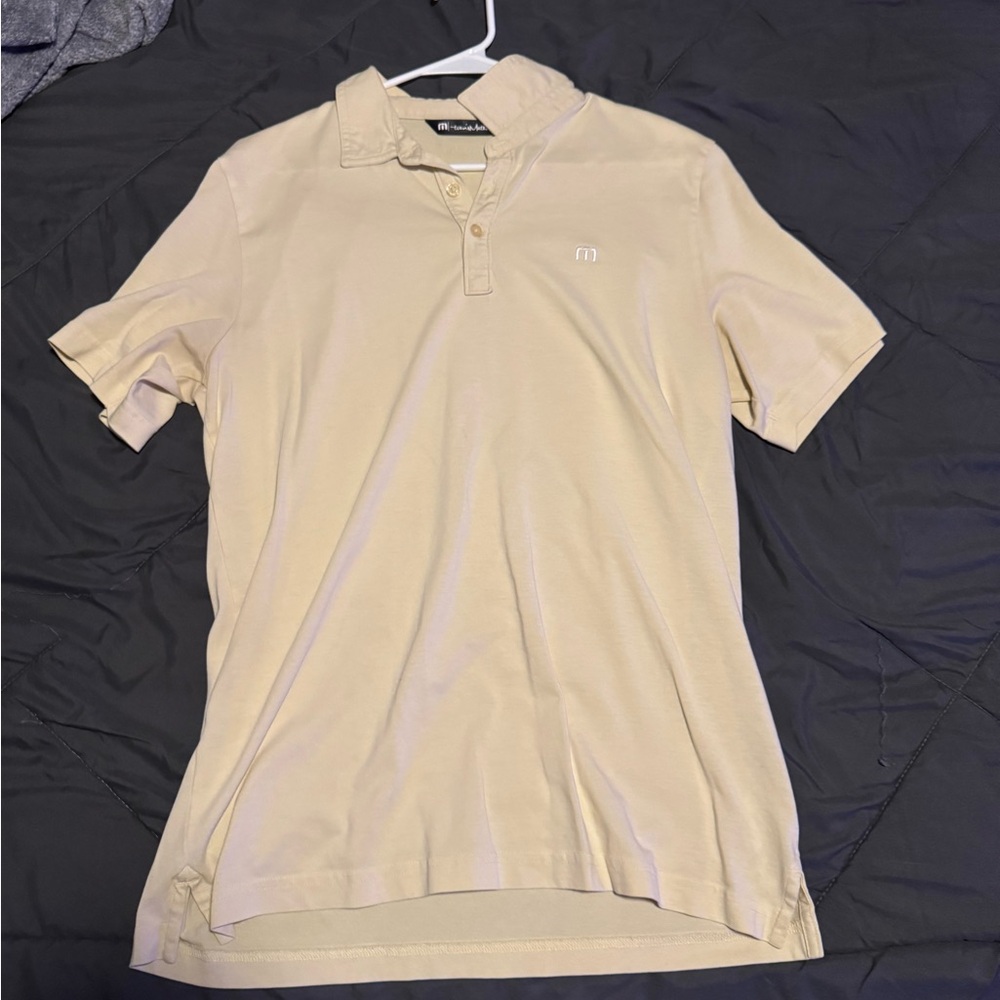 Travis Mathew Light Tan Polo Shirt